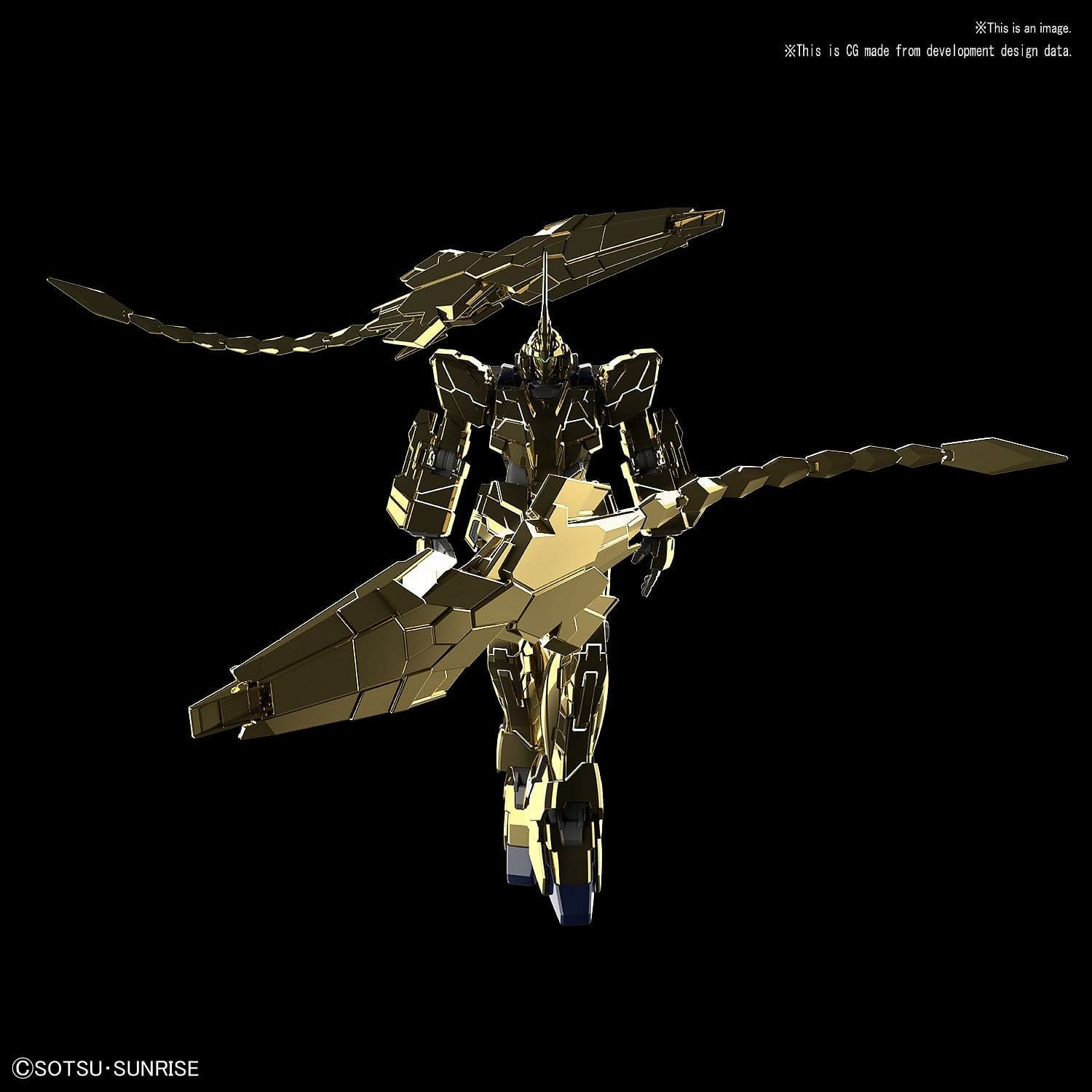 BANDAI 5058087 #227 Unicorn Gundam 03 Phenex Unicorn Mode (NT Ver.) [Gold Coating]