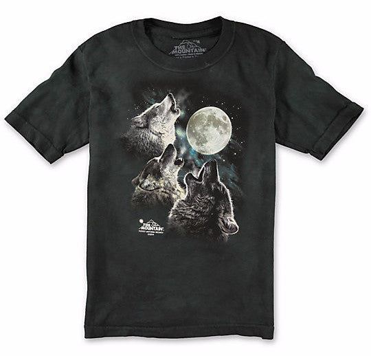 The Mountain T-Shirt - Three Wolf Moon Glow in the dark (Adult Unisex ...