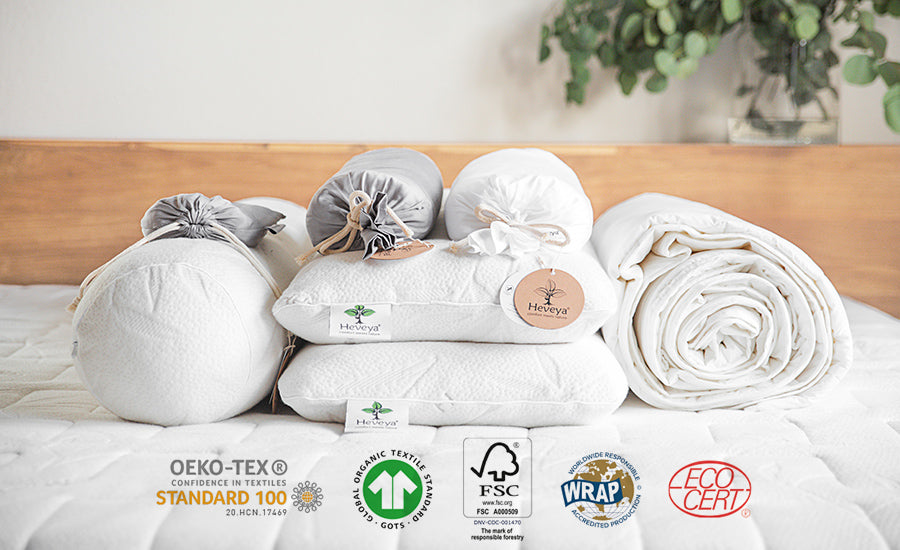 Certified Heveya bedding products