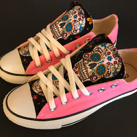 sugar skull chuck taylors