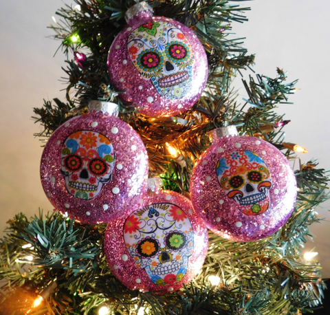 Sugar Skull Christmas Tree Ornaments Sugar Skull Culture
