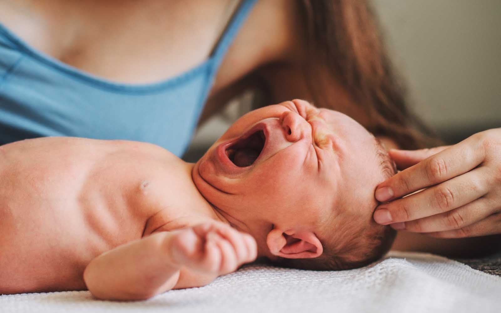 3 week old baby awake all day