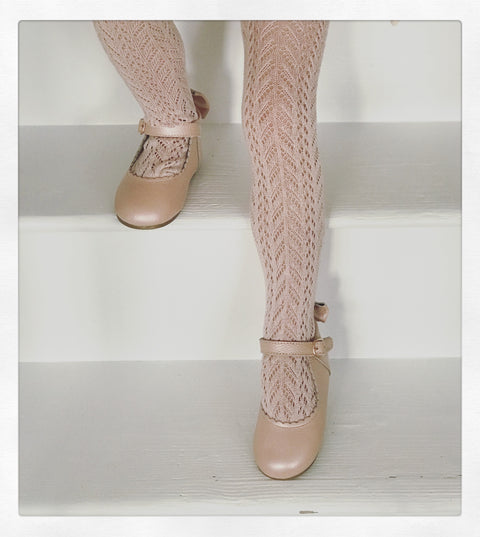 rose gold dolly shoes