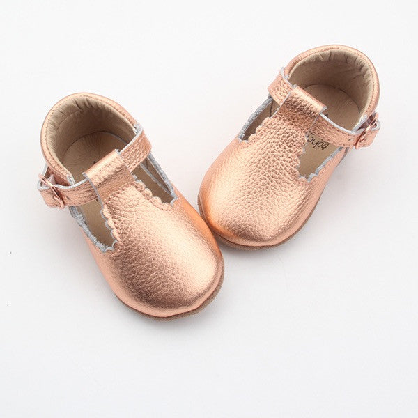 rose gold shoes baby