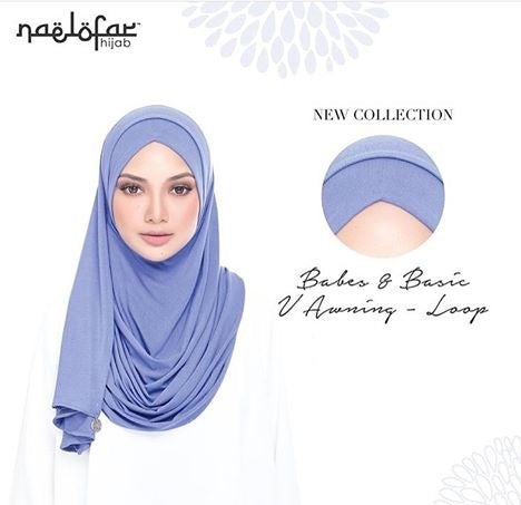 Naelofar Hijab  BABES & BASIC - LOOP V AWNING – Stylarfaith