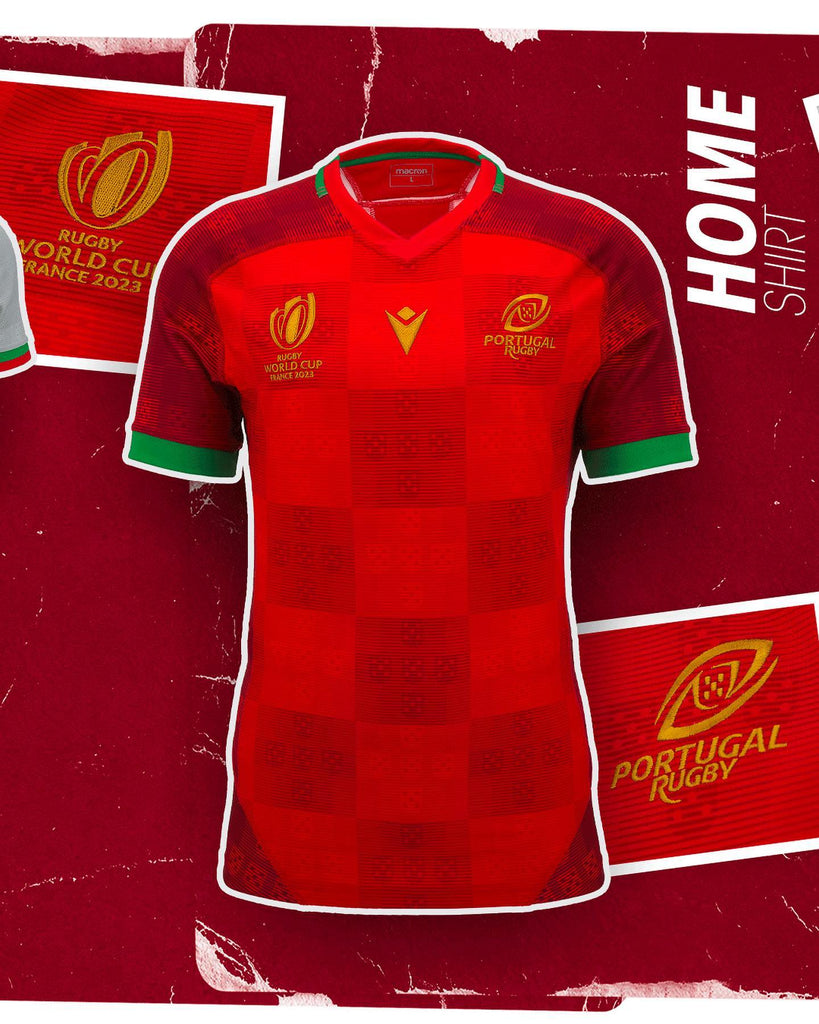 Macron Portugal Rugby World Cup Shirt - Home