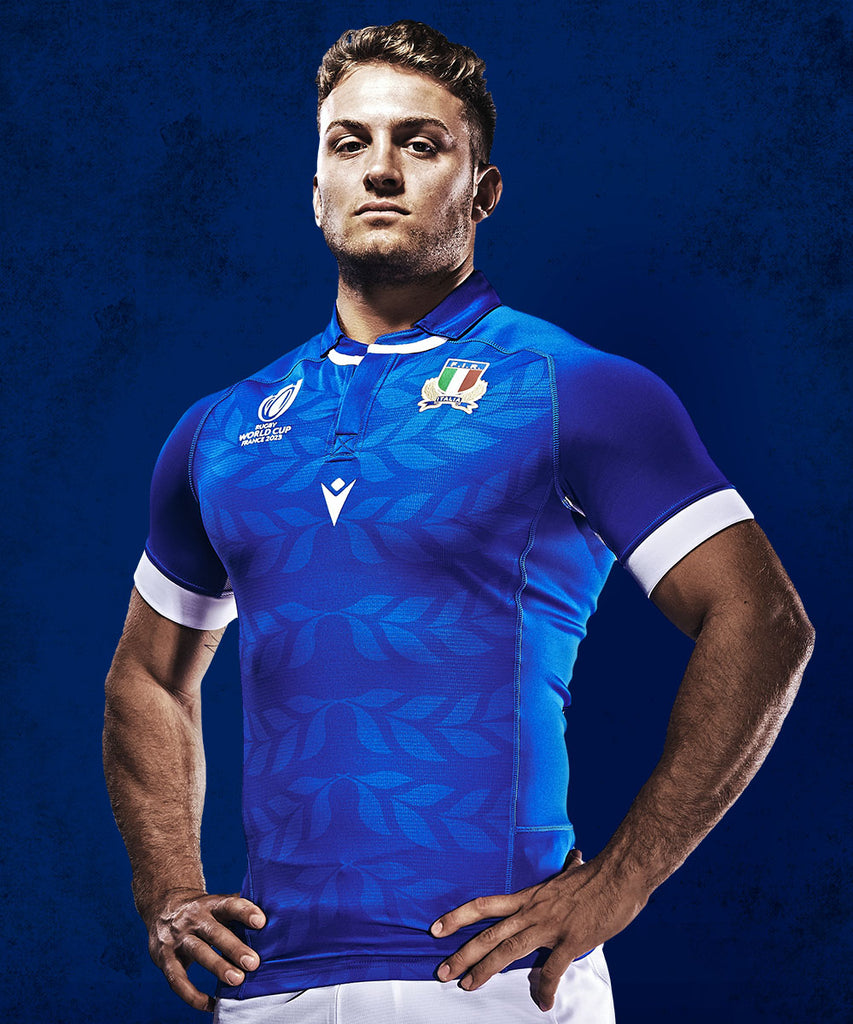 Macron Italy Home Rugby World Cup Shirt