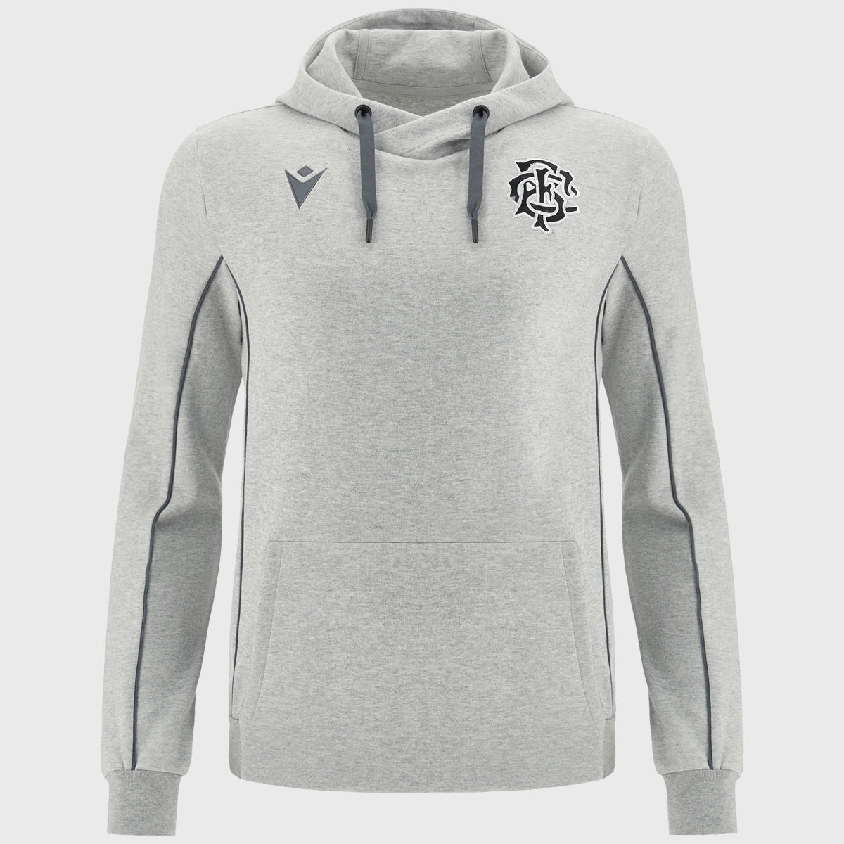 Macron Barbarians Rugby Hoody Grey