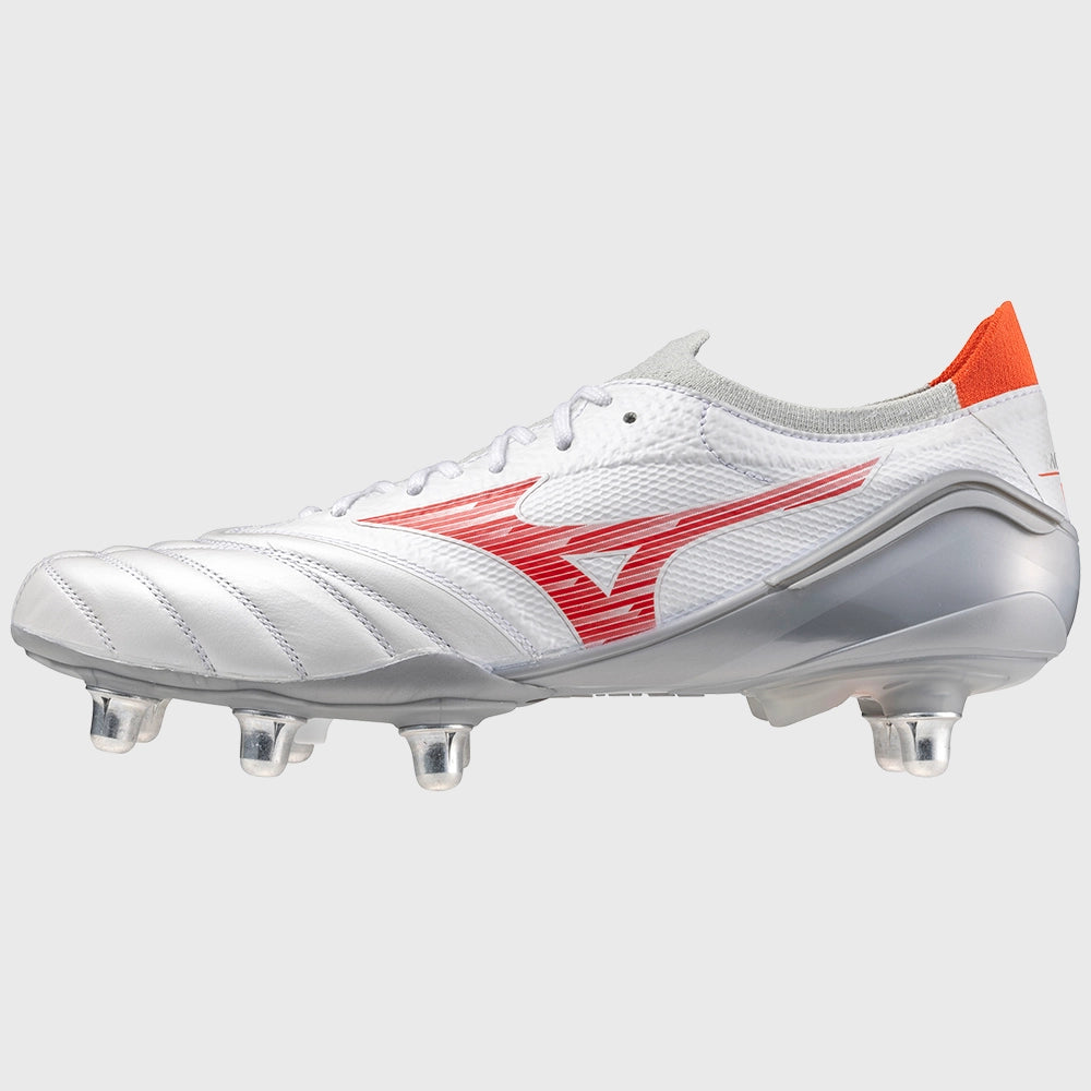 Mizuno Morelia Neo IV Beta Elite SI Rugby Boots White/Red