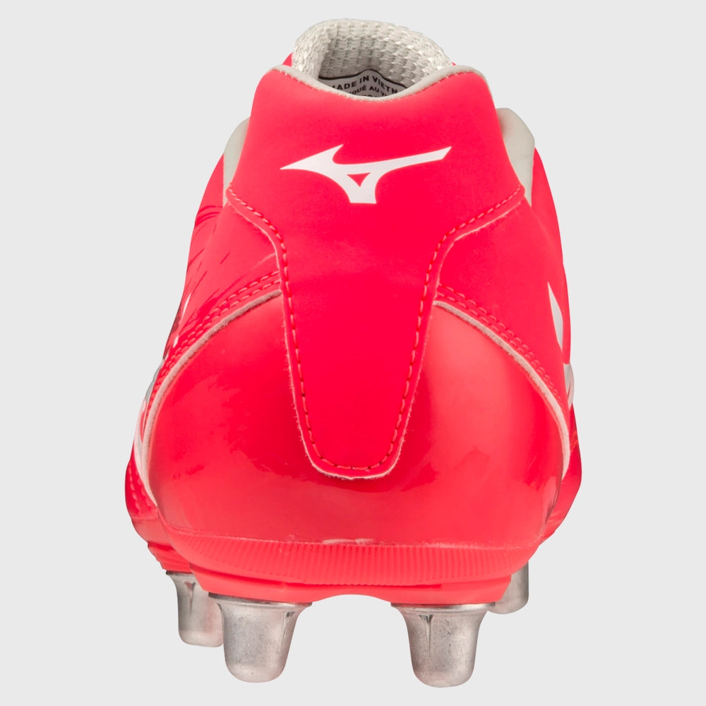 Mizuno Waitangi PS Rugby Boots Fiery Coral Red