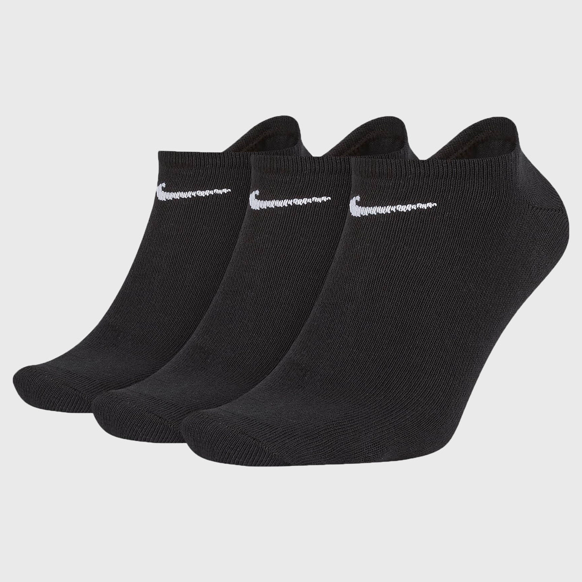 Nike Lightweight No Show Socks Black 3 Pack