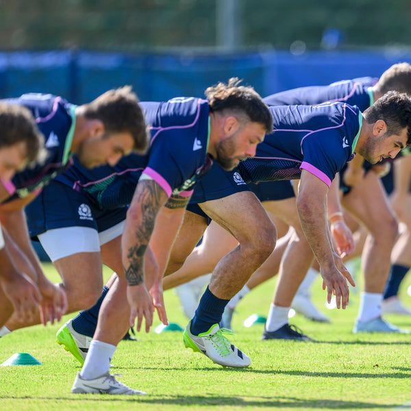 Rugby Players Running for Fitness