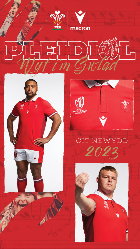 Macron Wales Rugby World Cup 2023 Home Shirt