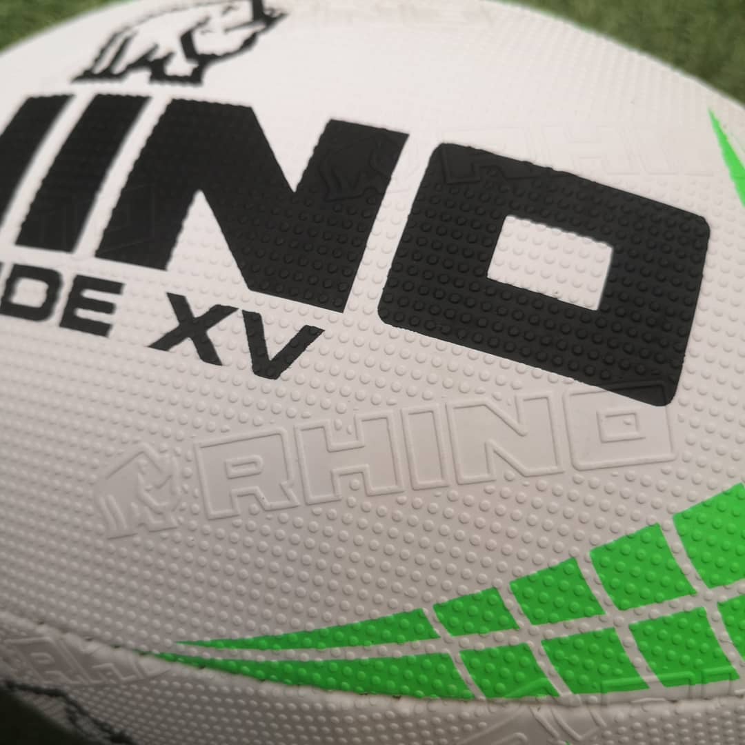 Rhino Rapide XV Training Rugby Ball White