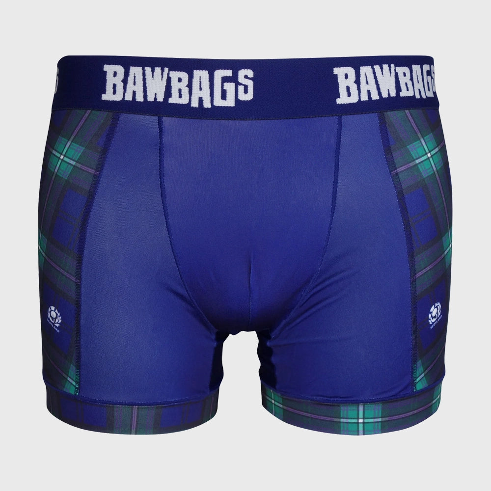 Bawbags Scotland Rugby Cool De Sacs Tartan Boxer Shorts