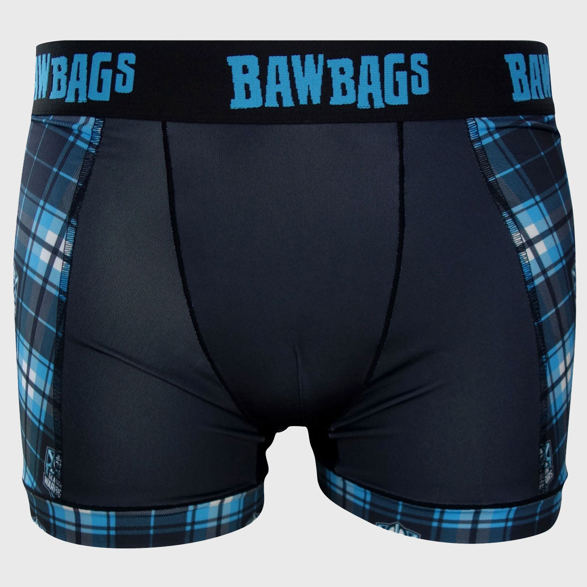 Bawbags Glasgow Warriors Cool De Sacs Tartan Boxer Shorts