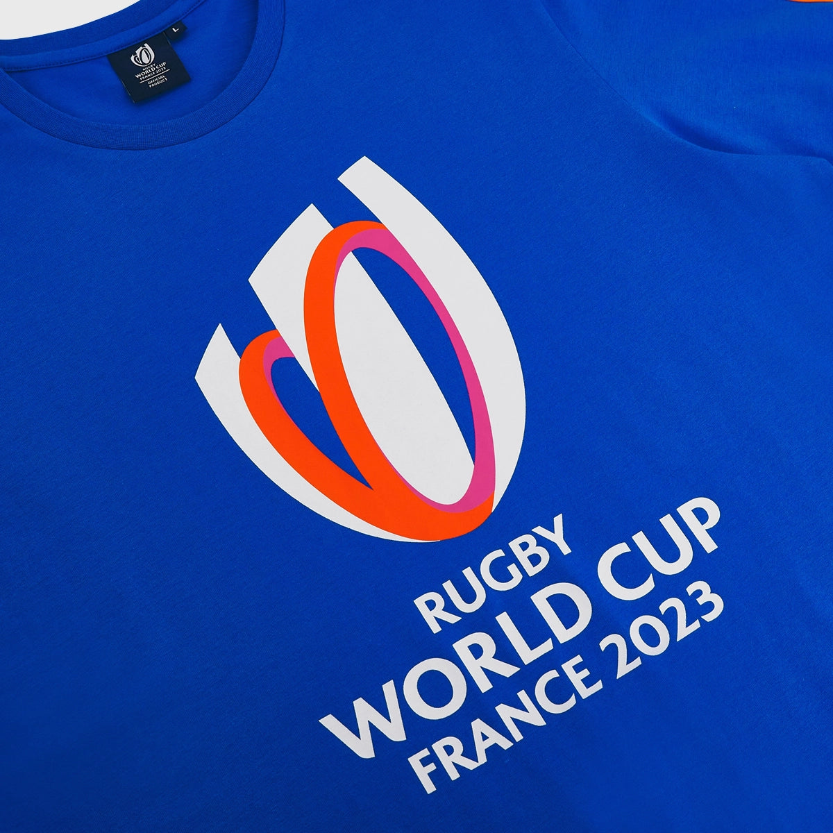 Macron Men's Rugby World Cup 2023 Logo Tee Royal Blue/Red