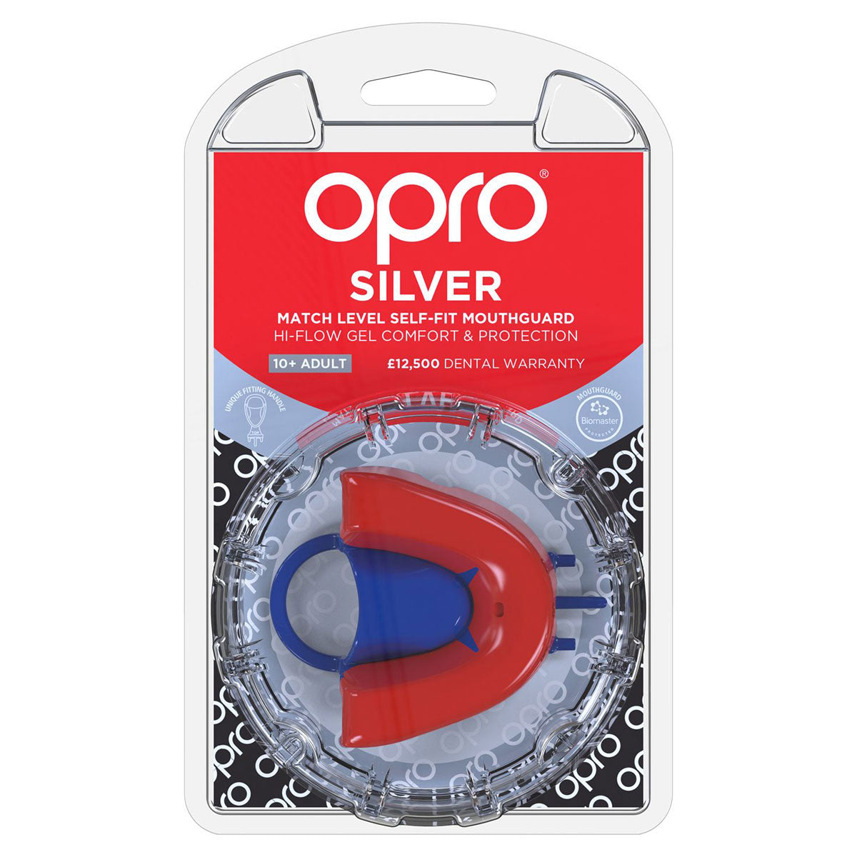 Opro Silver Gen4 Mouthguard Red/Blue