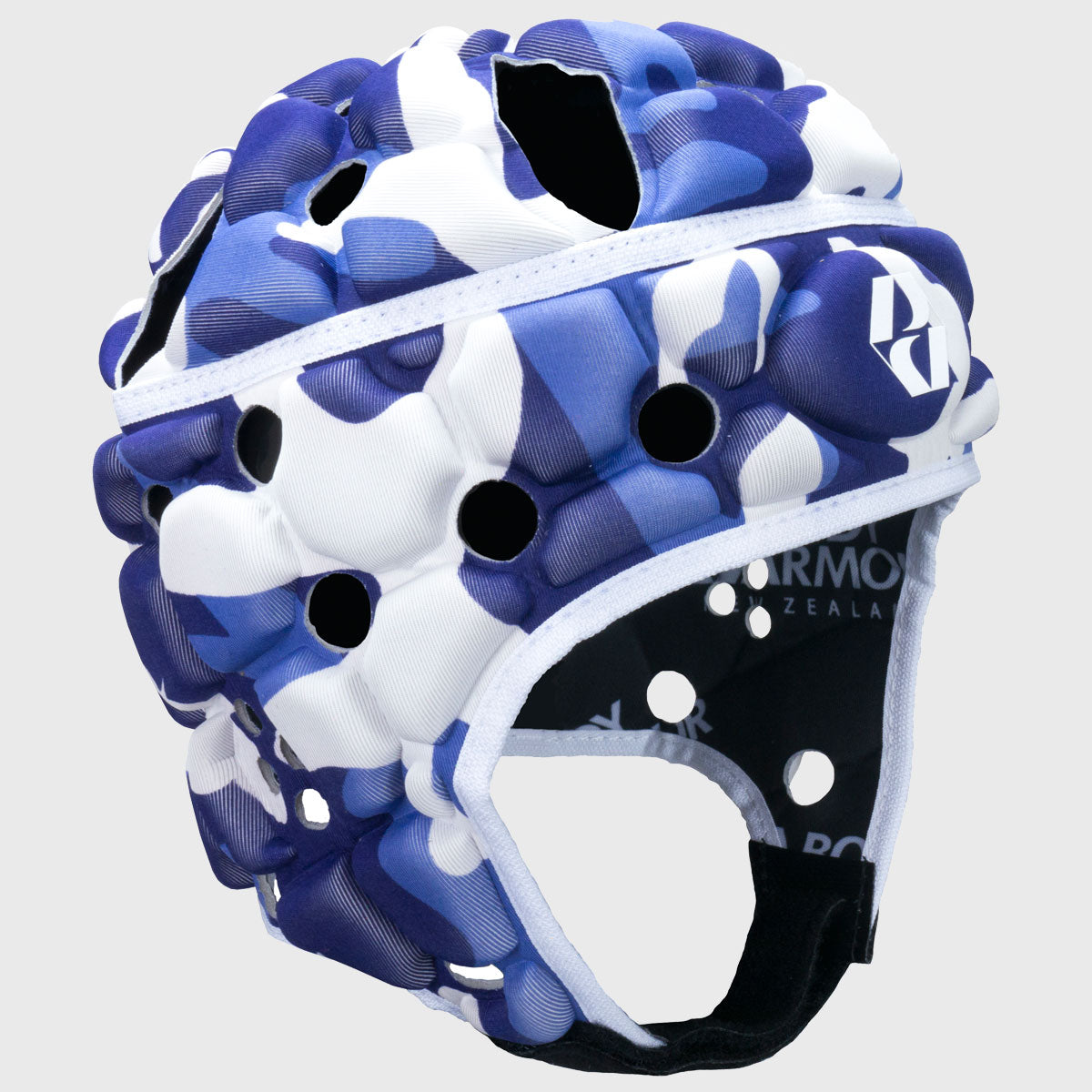 Body Armour Ventilator Rugby Headguard Navy/Sky Camo