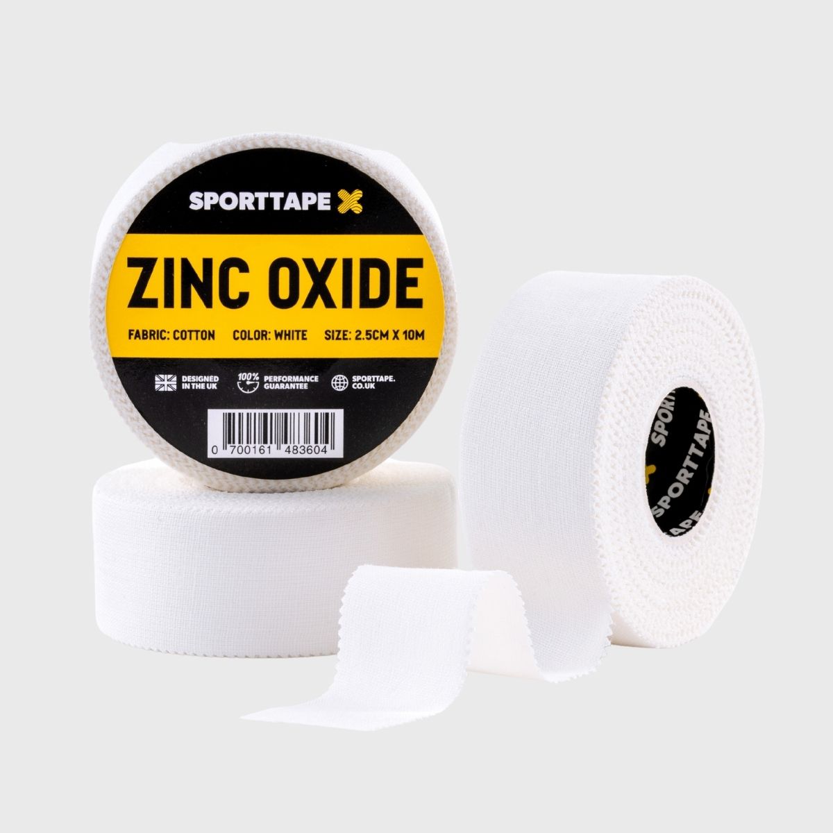 SportTape Zinc Oxide Tape White 2.5cm x 10m