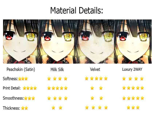 Anime Bed Set Material Comparison
