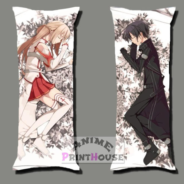 Anime Sword Art Online Body Pillow Asuna And Kirito Dakimakura Anime Print House 5452