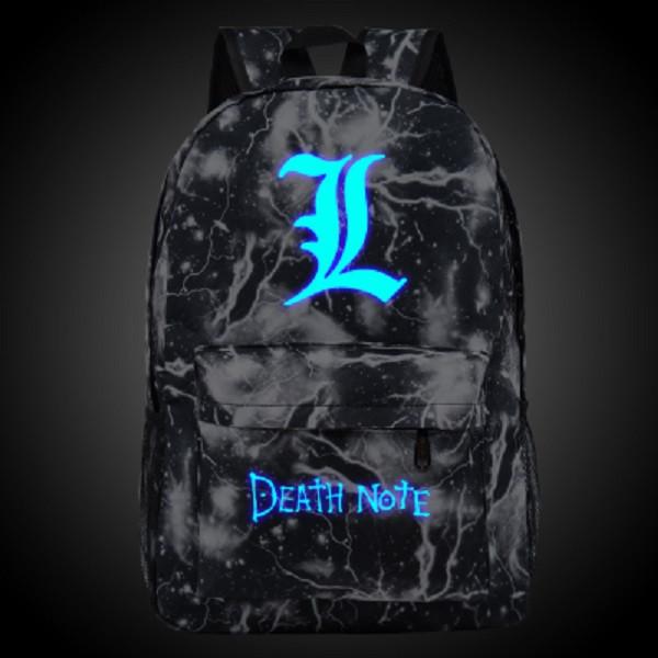 Death Note Backpack | Simple & Glowing Luminous Backpacks – Anime Print ...