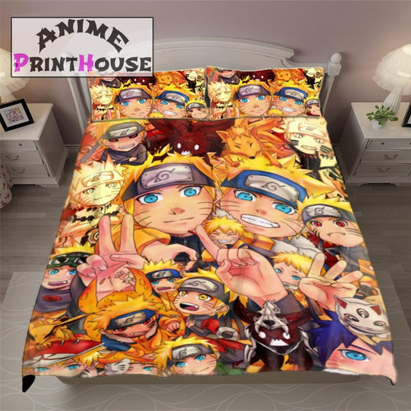Naruto Blanket Sheets Bedding Set  Anime Bed Set  