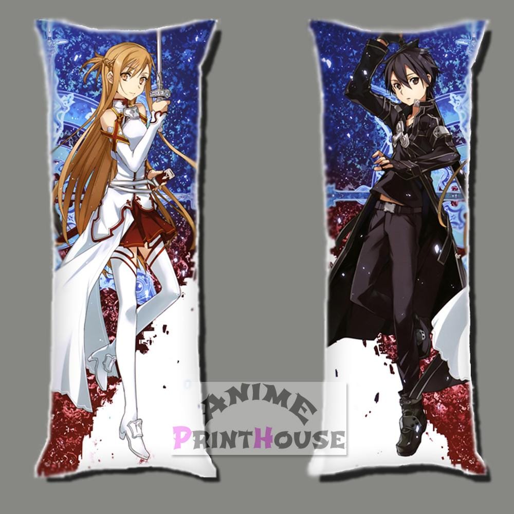 Sword Art Online Body Pillow Kirito And Asuna Dakimakura Pillow Anime Print House 3836