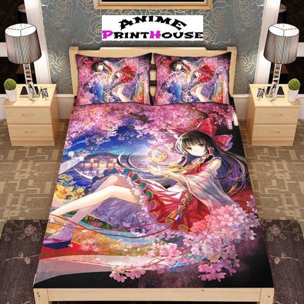 Touhou Project Bedding Set And Blanket Free Shipping Anime Print House 8155