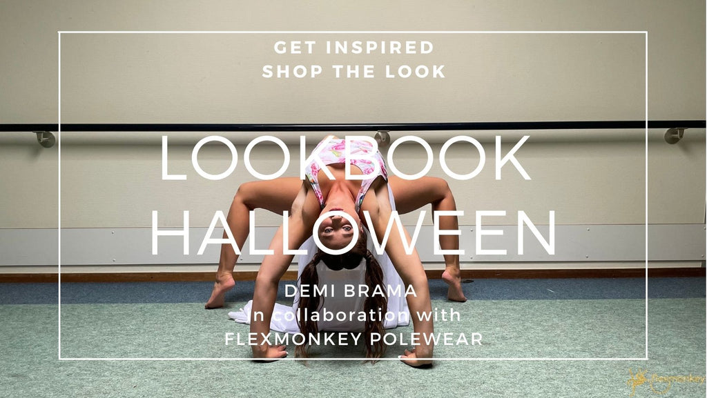 Lookbook Flexmonkey polewear Halloween 2021 Demi Brama polesport athlete
