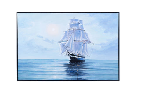 Moonlight's Reflection Canvas Painting