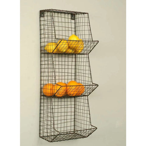 Vertical Wire Basket Wall Storage