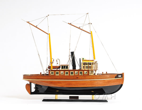 Hand Crafted Seguin Tugboat Model Boat Adley And Company