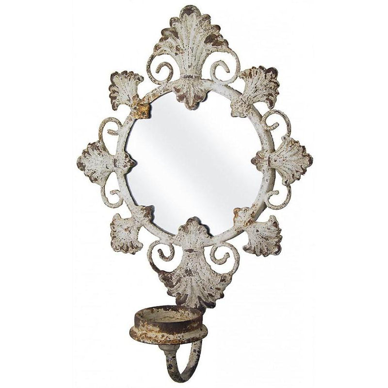 Antique Style Mirrored Candle Sconces – Adley & Company