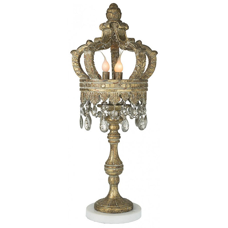 gold crown lamp