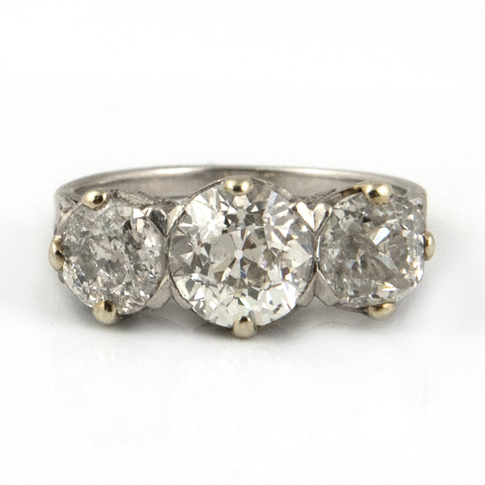 three diamond ring antique