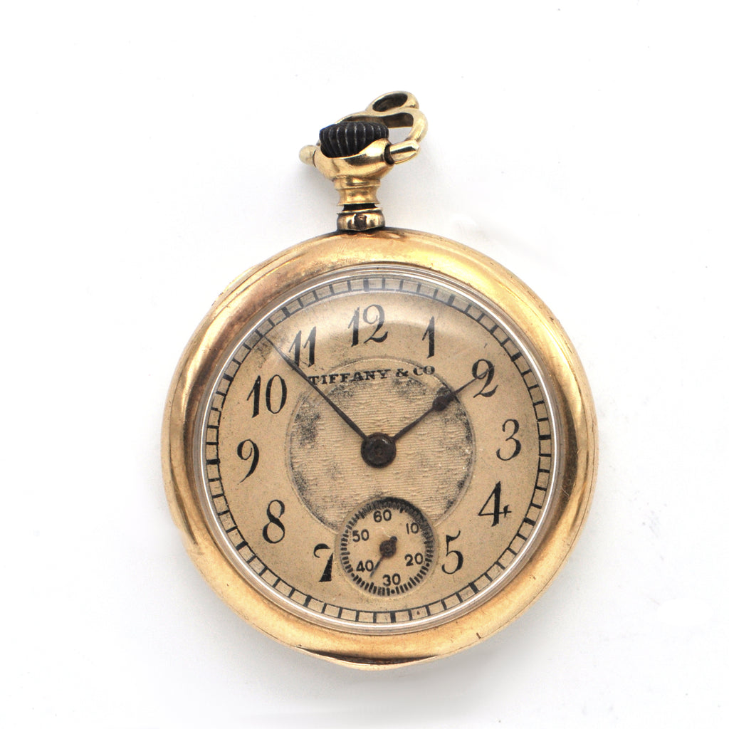 Antique 18K Enamel Tiffany Pocket Watch 