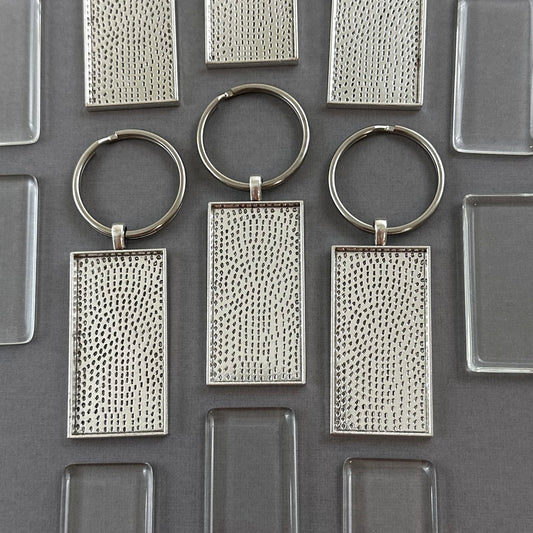 Mega Kit Photo Keychains Round 30mm 1 1/4 Antique Silver – Photo Jewelry  Making