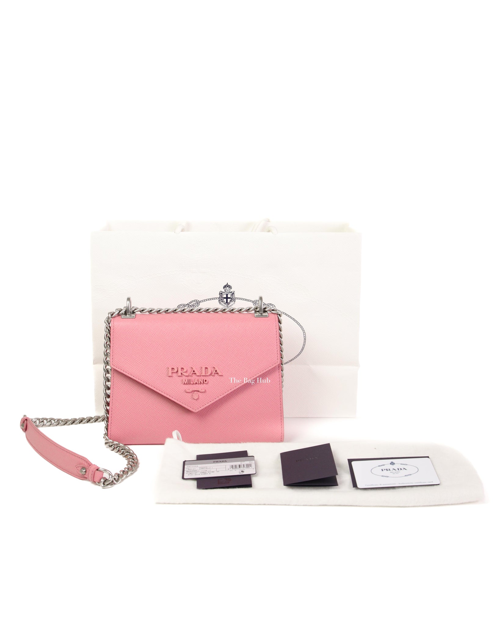 Prada Pink/Petallo Monochrome Saffiano Cuir 1BD127 Shoulder/Sling Bag | The  Bag Hub