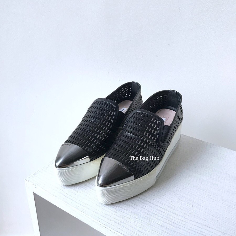 miu miu black shoes