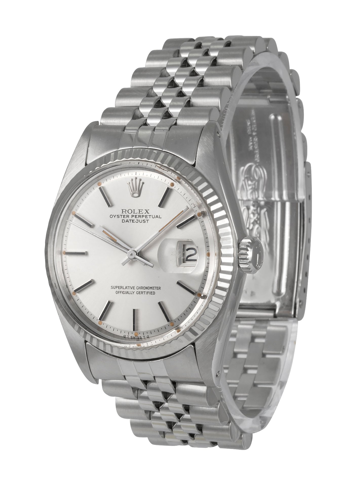 Rolex Datejust Steel Watch with Silver 