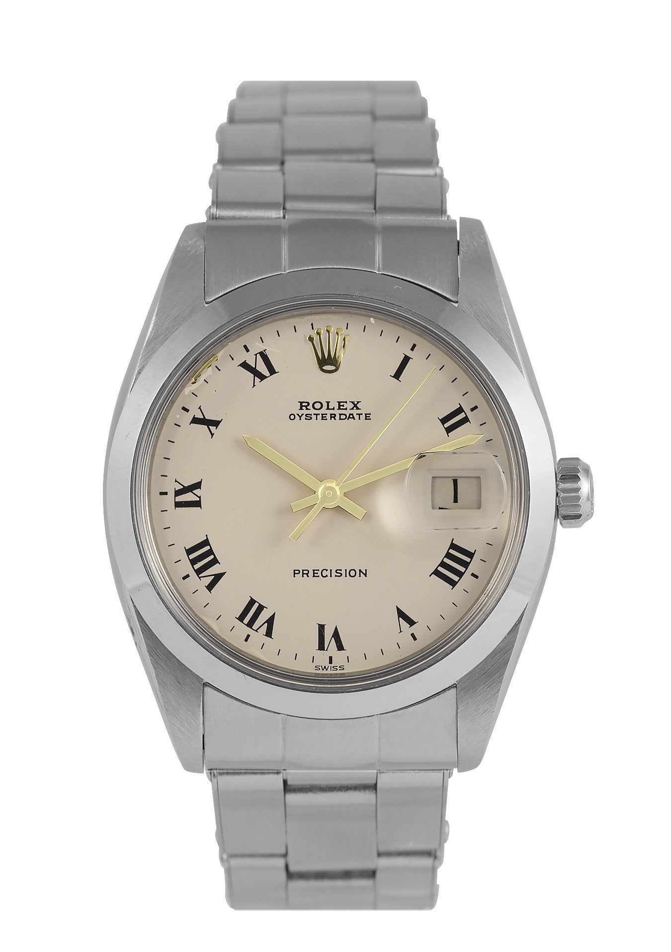 Rolex Oysterdate Watch Precision Steel 