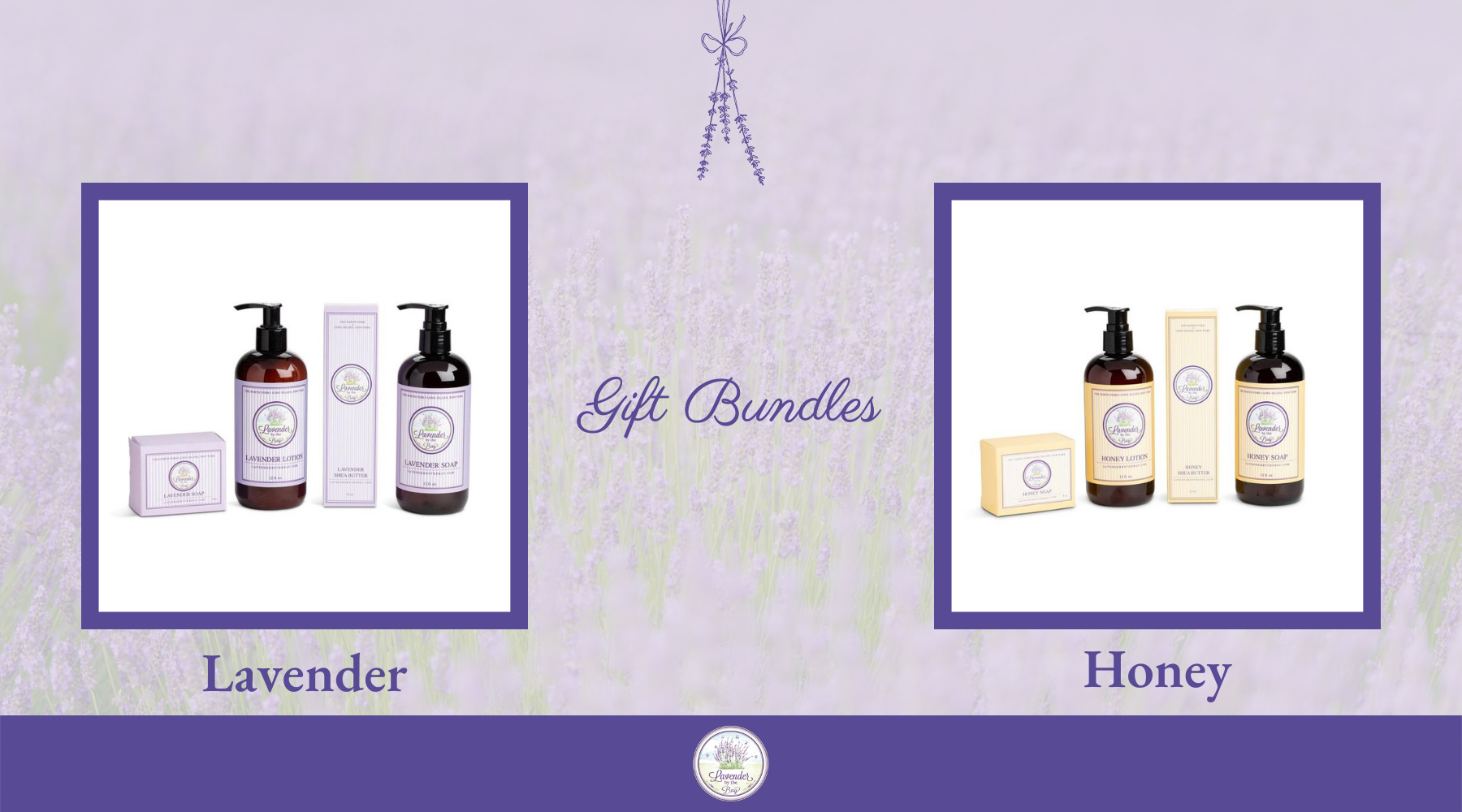 Signature bundles | Lavender Lotion + Soap | Honey Lotion + Soap