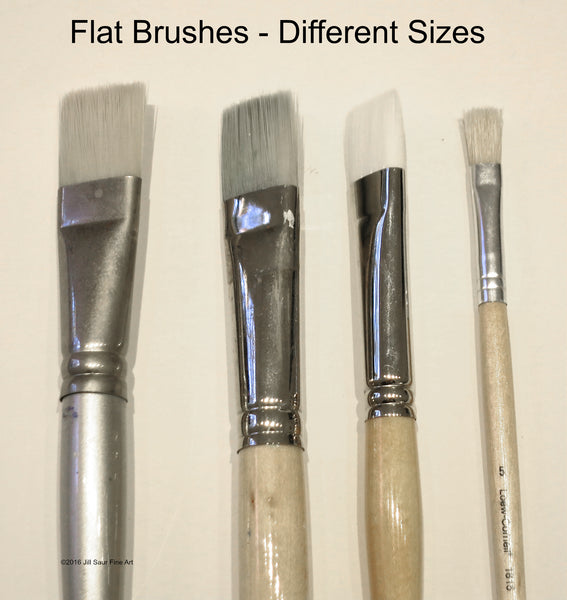 Acrylic Tools - types of brushes