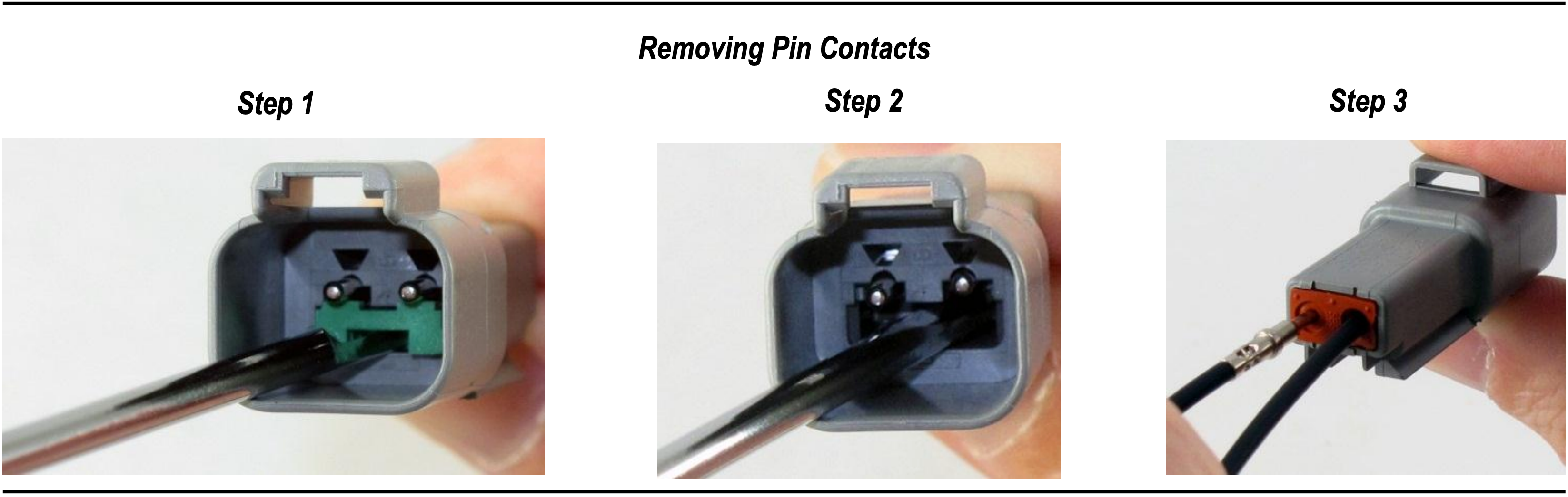 HOW TO REMOVE DEUTSCH CONNECTORS