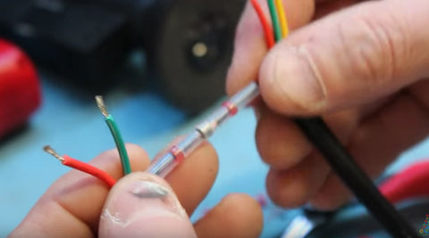 red solder heat shrink connector