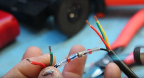 solder heat shrink connector