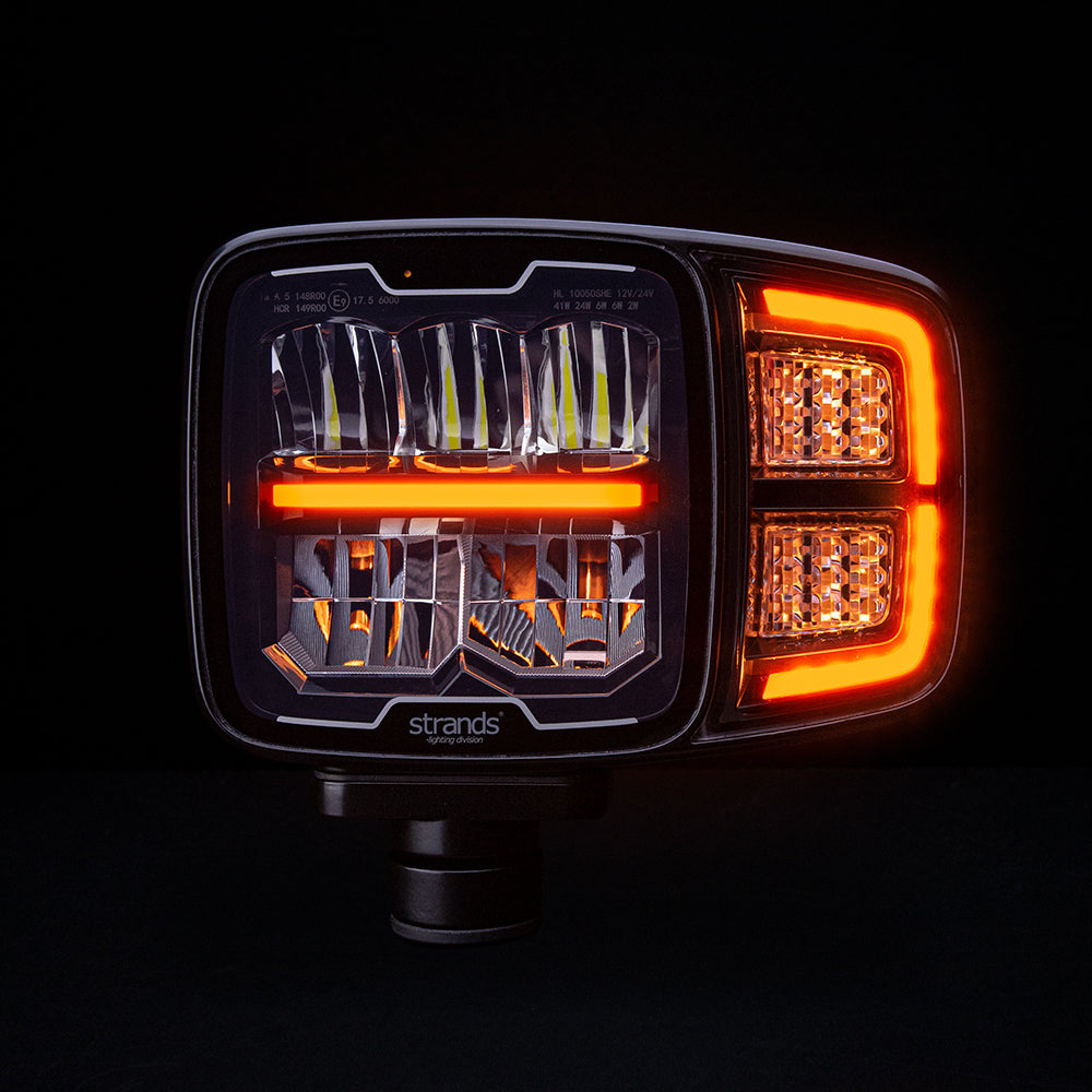 Biqing U7 Motorrad-Scheinwerfer mit Schalter, LED-Nebelscheinwerfer, 12 V,  24 V, Tagfahrlicht mit Fernlicht, Stroboskoplicht, 2 Stück : :  Auto & Motorrad