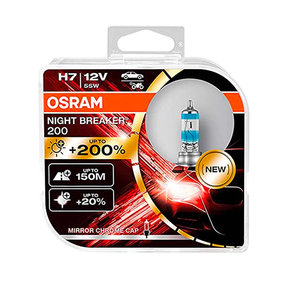 Buy Osram H7 12V NIGHT BREAKER SILVER +100% / Pack of 2 Wholesale & Retail